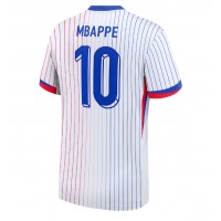 Camiseta Francia Kylian Mbappe #10 Visitante Equipación Eurocopa 2024 manga corta